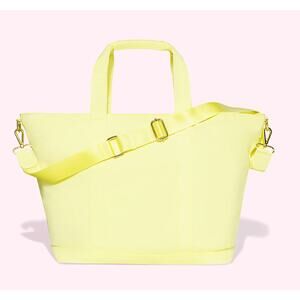 STONEY CLOVER LANE Nylon Tote Bag Crossbody Strap Banana Yellow